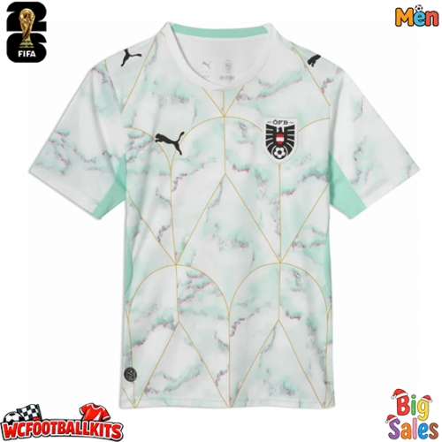 Austria Replica Away Stadium Shirt World Cup 2026 Short Sleeve